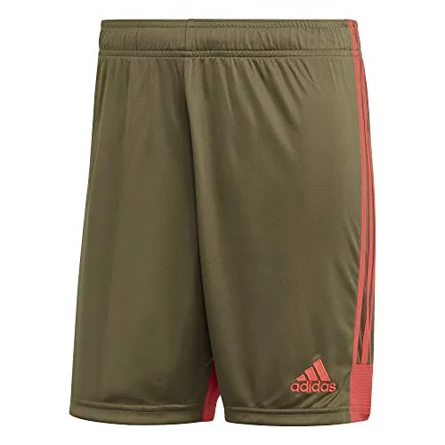 Adidas Tastigo 19 SRT, Pantaloncini Uomo, Verde (Raw Khaki/Shock Red), XL