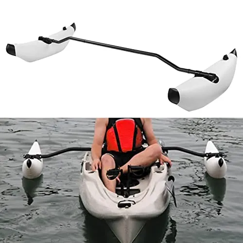 DAUERHAFT Stabilizzatore Gonfiabile per Kayak Leggero e Sicuro Kit stabilizzatore per Kayak Maggiore stabilità, per Canoa, Kayak, Canottaggio(White)