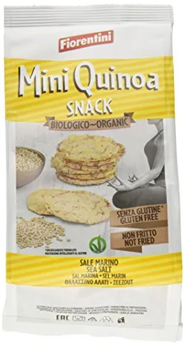 Fiorentini - Mini gallette di mais con quinoa da agricoltura biologica  - 16 confezioni da 50 Grammi, Senza glutine