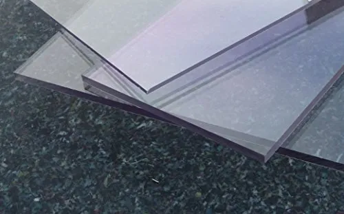 Lastra trasparente in policarbonato compatto, 1.000 x 600 x 4 mm