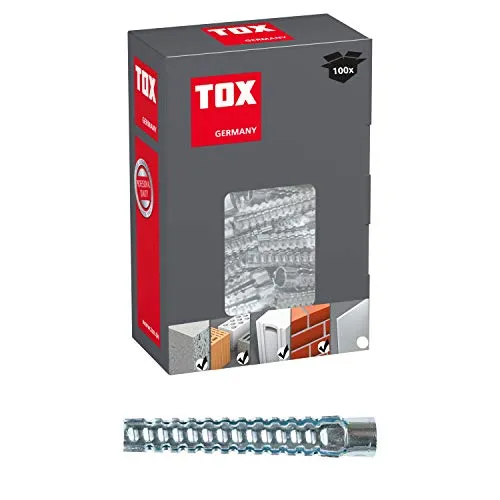 TOX Tassello artigliato metallo Tiger 10x60mm, 100 pz, 039100051