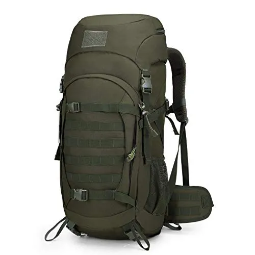 Mardingtop 50L/60L Zaino Tattico Militare Zaino da Trekking Grande capacità Zaini di Assalto per Campeggio Viaggio Addestramento Scout con Copertura della Pioggia (Ejército)