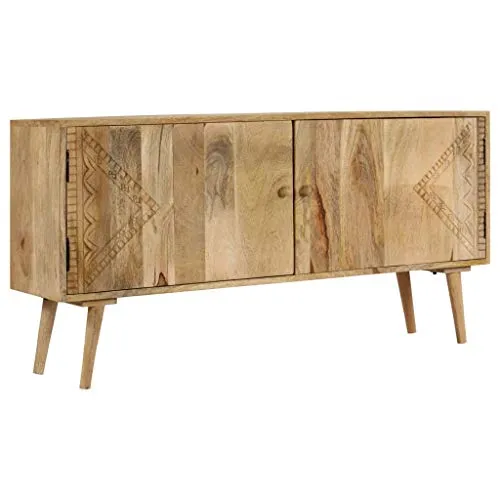 vidaXL Legno Massello di Mango Credenza 120x30x60 cm Madia Mobile Armadietto