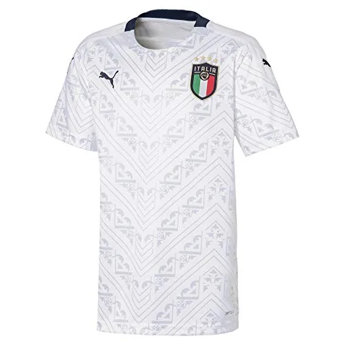 Puma FIGC Away Shirt Replica Jr Calzettoni Calcio, Unisex Bambini, Puma White-Peacoat, 164