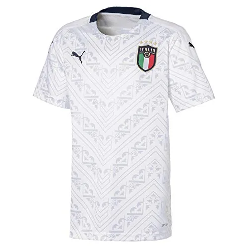 Puma FIGC Away Shirt Replica Jr Calzettoni Calcio, Unisex Bambini, Puma White-Peacoat, 140