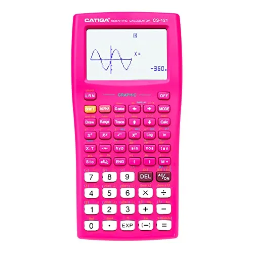 Calculatore Scientifica Con Funzioni Grafiche – Modalità Multipla Con Interfaccia Intuitiva – perfetto per principianti e avanzate, High School o College (Rosa)