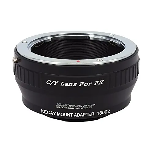 KECAY Adattatore di Montaggio Lente: Anello Adattatore per Obiettivi C/Y Contax/Yashica su Fotocamera Fujifilm FX-Mount Compatibile con Fuji FX X-Pro1 X-E1 X-E2 X-A1 X-M1 X-T1 X-T10 X-T20 X-H1 CY-FX