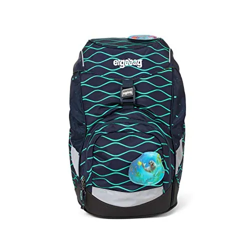 ergobag Prime Backpack Single - Zaini Unisex Bambini, Multicolore (Bubblebear), 35x22x25 cm (B x H T)