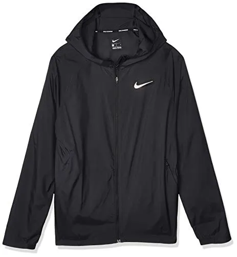Nike Essential Giacca Sportiva, Uomo, Black/Reflective Silv, S
