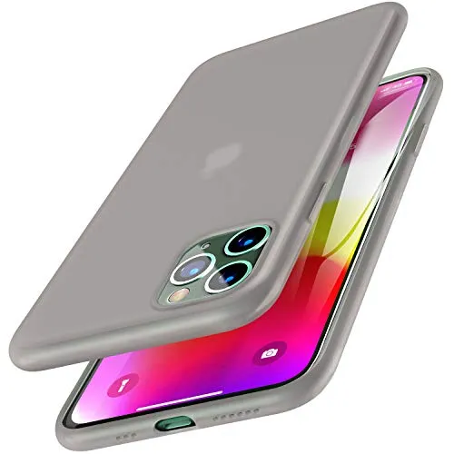 TOZO Cover per iPhone 11 Pro Custodia da 5,8 pollici (2019) Gel in silicone liquido Guscio antiurto Guscio ultrasottile [Vestibilità slim] Custodia protettiva a 4 lati morbida per IPhone 11 Pro[ Nero]