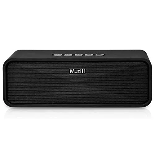 Altoparlante Bluetooth 5.0 senza Fili Muzili Doppia Stereo Cassa Portatile Speaker Tempo di Riproduzione di 10 Ore, Scheda TF Supporto Ingresso Aux-In Compatibilità per iPhone Android e Tablet PC