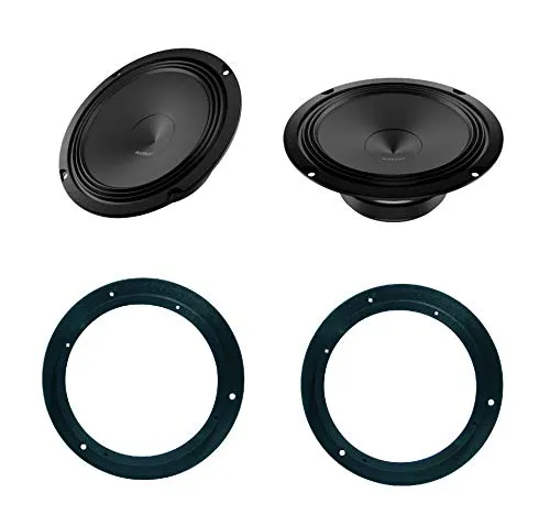 Audison AP 6.5 coppia di woofer 165mm, potenza RMS 70W a 4 Ohm set adattatori altoparlanti per MERCEDES Classe A (W169) dal 2006 al 2012 Predisposizione Anteriore