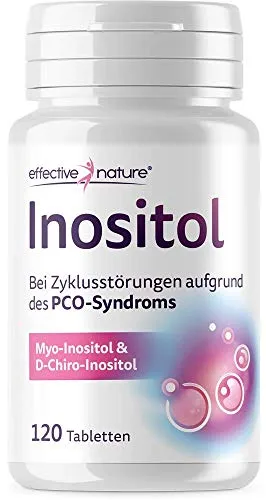 Inositolo - per i disturbi del ciclo dovuti alla sindrome PCO - particolarmente efficace grazie a Myo-Inositol e D-Chiro-Inositol, 120 compresse per 30 giorni