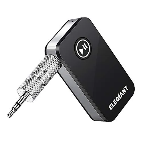 ELEGIANT Ricevitore Bluetooth 5.0, Adattatore Connettore Audio Wireless CVC 6.0 per Cuffie Altoparlanti TV PC Car iPhone 11 pro Xs max XR 8s iPad Samsung S10 s9 Huawei P30 P20 Pro Xiaomi Motorola