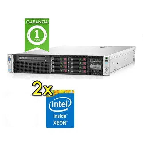 Server HP Enterprise Proliant DL380 G8 (2) Xeon E5-2630 15Mb Cache 64Gb Ram 2.4Tb (2) PSU Smart Array P420i (Ricondizionato)