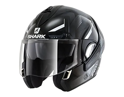 Shark Casco Moto Hark Evoline 3 Shazer, Nero/Bianco, M
