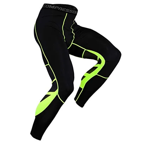 FRAUIT Leggins Compressione Calzamaglia Ragazzo Pantaloni Leggings Sportivi Palestra Bodybuilding Fitness Uomini Calzamaglie Sportive Jogging Ciclismo Running Sportivo Collant Allenamento Corsa