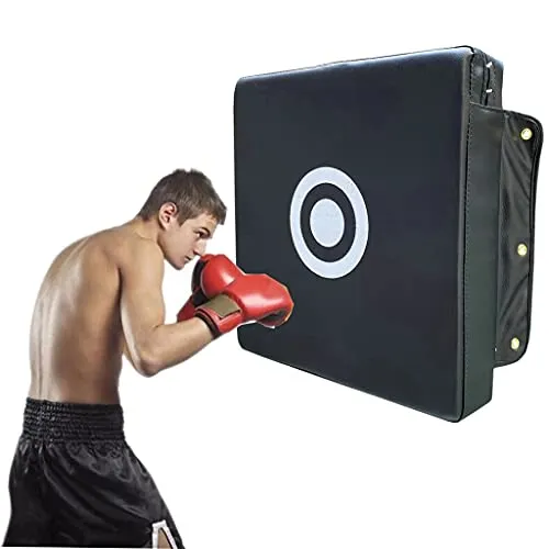 TYX Sacco da Boxe Fissato al Muro 40×40×10 cm, Attrezzatura da Boxe Sacco da Boxe Bersaglio A Muro, Pad da Boxe per Allenamento di Karate Boxe Kickboxing,Nero