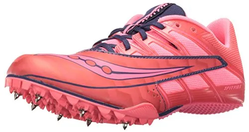 Saucony Spitfire 4 Womens Sprint Running Spikes - Pink-4.5