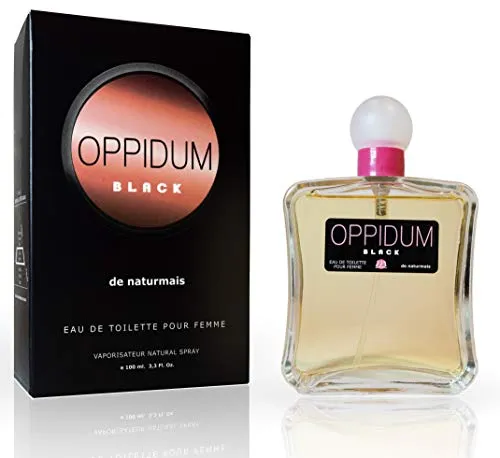 Oppidum Black Eau De Parfum Intense 100 ml. Compatibile con Black Opium, Profumo Equivalente Donna