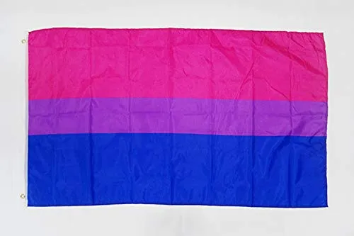 AZ FLAG Bandiera Arcobaleno BISESSUALE 150x90cm - Gran Bandiera BISESSUALITÀ – Rainbow Flag 90 x 150 cm Poliestere Leggero - Bandiere