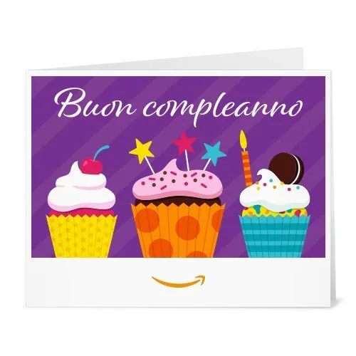 Buono Regalo Amazon.it - Stampa -Cupcakes (Compleanno)