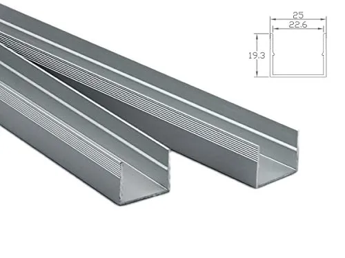 LEDLUX Profilo Canalina Barra Alluminio Da Pavimento Incasso Calpestabile Impermeabile 1 Metro