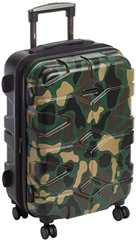 HAUPTSTADTKOFFER - X-Kölln - Valigia bagaglio a mano 55 cm, Trolley espandibile rigido, legero , ABS, TSA, 43-50 litri, Camuffamento