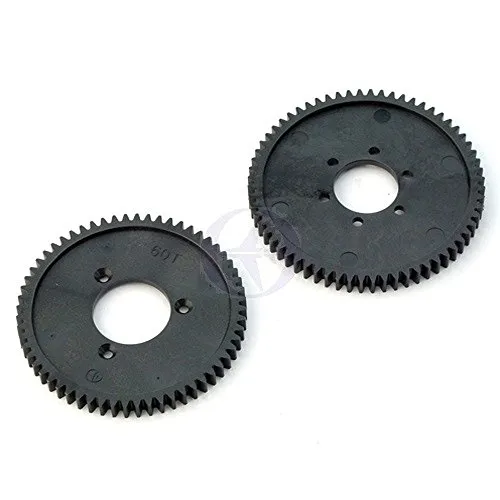 PD8058 Thunder Tiger Main Gearwheels Module 1, 60 u. 64 Teeth (Je 1x) Plastic tra^