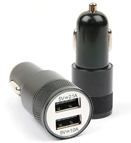 DURAGADGET Caricatore/Accendisigari da Auto per Cuffie JBL Under Armour Sport Wireless - Doppia Porta USB