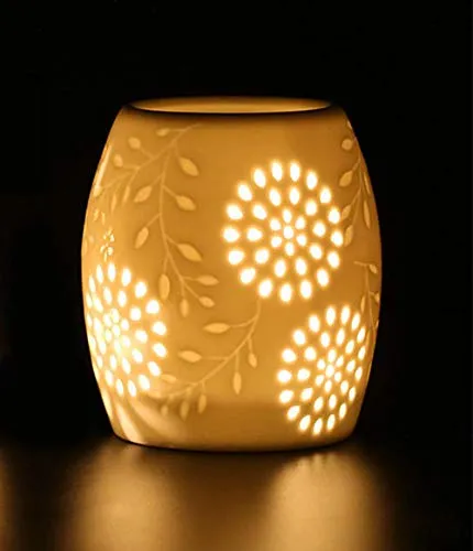 Porta tealight in ceramica Bruciatore a olio essenziale Aromaterapia Cera Candela Torte Bruciatore