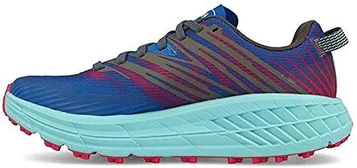 HOKA ONE ONE Scarpe Speedgoat 4 Donna, Imperial Blue-Pink Peacock, US 9.5