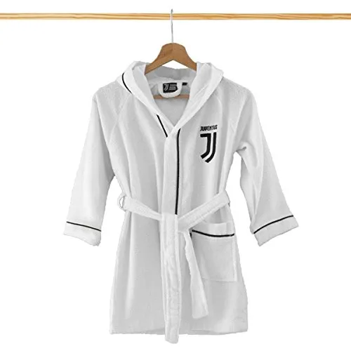 FC JUVENTUS Accappatoio MICROSPUGNA Bambino Nuovo Logo (12/14)