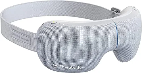 SmartGoggles di Therabody, massaggiatore riscaldante biometrico per gli occhi con massaggio viso, maschera a vibrazione Bluetooth