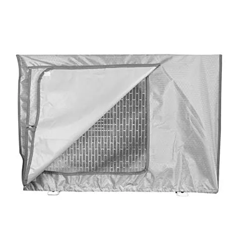 Mr.You Copertura Condizionatore Esterno，Coperchio del climatizzatore per Esterni Anti-Polvere Anti-Neve Impermeabile Protector Climatizzatore (Grigio Argento, XL(90x40x70cm))