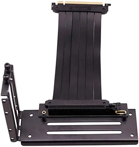 Staffa di supporto per scheda grafica verticale, scheda grafica PCI- E 3.0 16X, kit di supporto per scheda video con cavo riser (set completo)