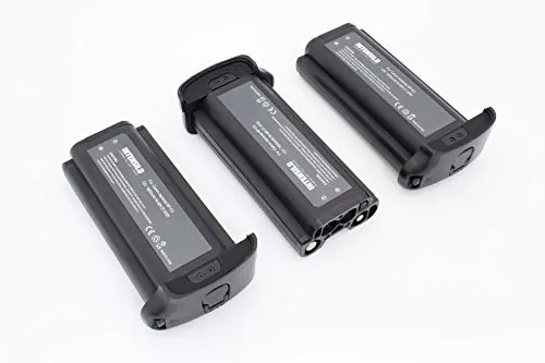INTENSILO 3 x NiMH Batteria 1800mAh (12V) per Fotocamera Videocamera Canon EOS 1D, 1D Mark 2, 1D Mark 2 N, 1D Mark II sostituisce NP-E3, 7084A001.