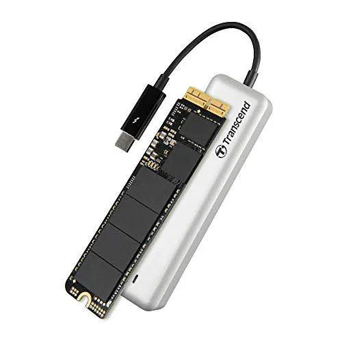 Transcend TS240GJDM855 JetDrive 855 SSD con Custodia 240 GB per MacBook Air 11" e 13", Metà 2013-2017, MacBook Pro Retina 13" e 15", Fine 2013-Metà 2015,