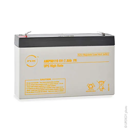 NX - Batteria UPS 6V 7.8Ah F6.35