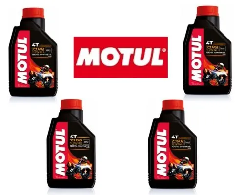 4 LT LITRI OLIO motore moto 4t MOTUL 7100 10W40 100% Sintetico NEW Ester