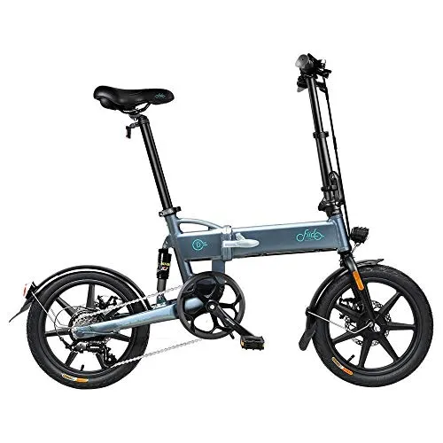 Bicicletta elettrica pieghevole per adulti FIIDO D2S, bicicletta da montagna da uomo, E-bike per pendolari con motore da 250 W, batteria da 36V 7,8Ah, cambio a 6 velocità (grigio)
