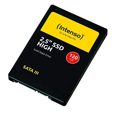 Intenso 2.5" SSD Interno SATA III High Performance, 120 GB, Nero