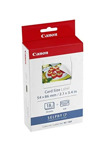 Canon Kc-18If Etichette Adesive Carta+Ink, foto farbe