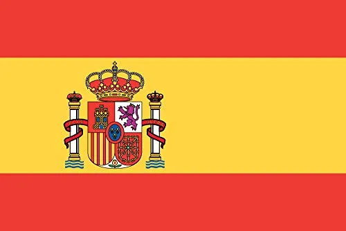 KiipFlag - Bandiera della Spagna - colori vivaci e resistenti allo scolorimento UV - in tela con doppia cucitura - in poliestere, 90 x 150 cm
