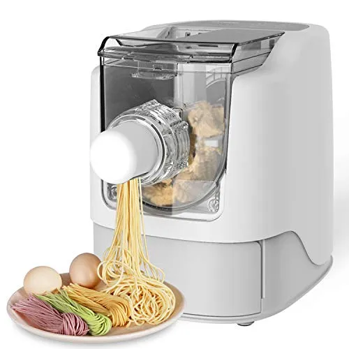 Razorri Electric Pasta and Ramen Noodle Maker - Prepara 1 chilo di noodles fatti in casa in 10 minuti o meno - 13 forme - Prepara involucri per spaghetti, fettuccine, penne, maccheroni o gnocchi