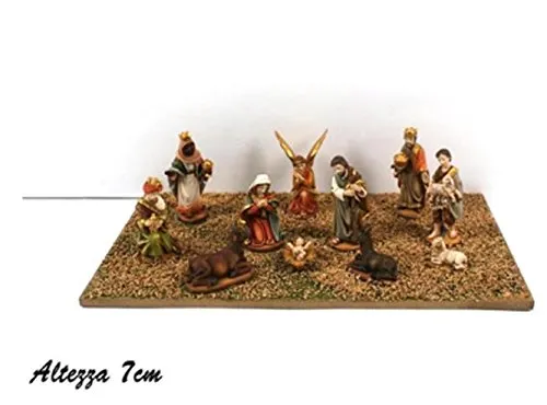 STATUE PRESEPE ECONOMICHE ADATTO A DI REALIZZA PRESEPI DA RIVENDERE MINI STATUINE - PER PRESEPE DI NATALE FORMATO DA 11 PERSONAGGI - SET NATIVITA' CM 7 IN POLIRESINA ECONOMICHE