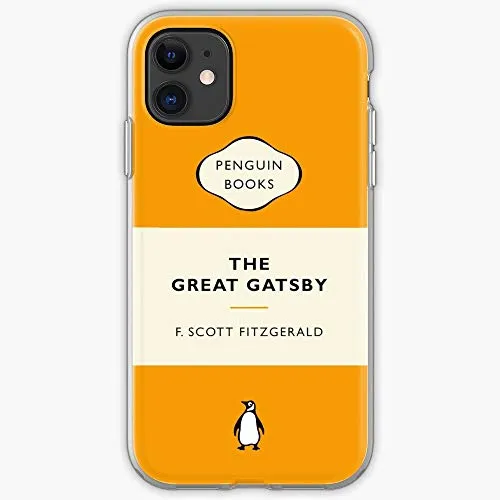 Nerd The Great Books Popular Reading Gatsby Penguins Literature Custodia Protettiva per Telefono con Design a Scatto/Vetro per iPhone, Samsung, Huawei - TPU Antiurto per Interni protettivi