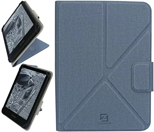 ZhaoCo Custodia Universale per 6 pollici e 6,8 pollici eReader Kindle Fire Tablet, Kobo, Voyaga, Lenovo, Sony, Pocketbook, Nook, Tolino, BQ eBook Reader - Blu