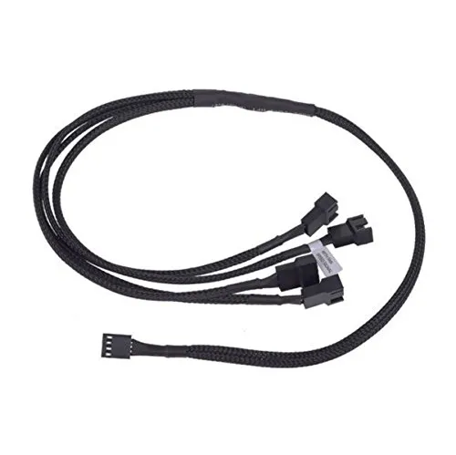 Phobya 0 Y-Cable 4Pin PWM to 4X 4Pin PWM 60cm - Black Cavi Cavi e adattatori per ventole