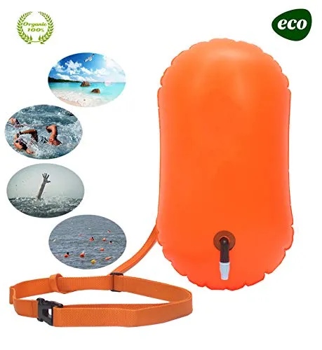 Swim Float e Drybag per i nuotatori e triatleti in acque libere, Airbag a galleggiante altamente visibile della boa per addestramento sulla sicurezza (senza spazio di archiviazione)